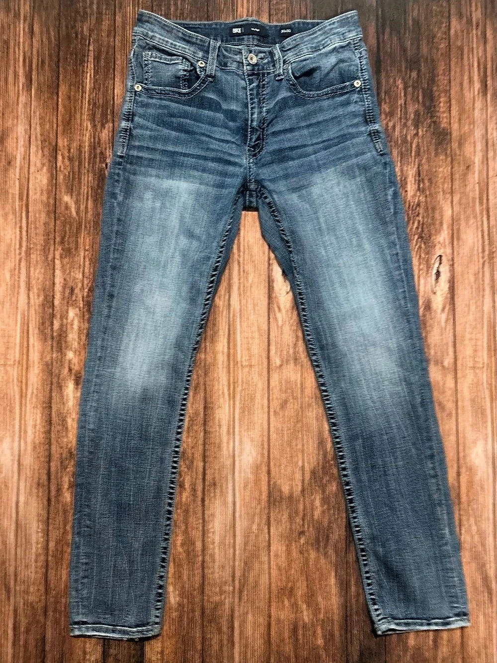 BKE Mason Slim Straight Jeans Blue Waist 32